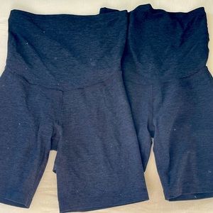 Maternity biker shorts